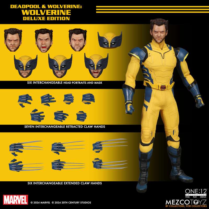 Mezco Deadpool & Wolverine Wolverine Deluxe Edition One:12 Collective Figure